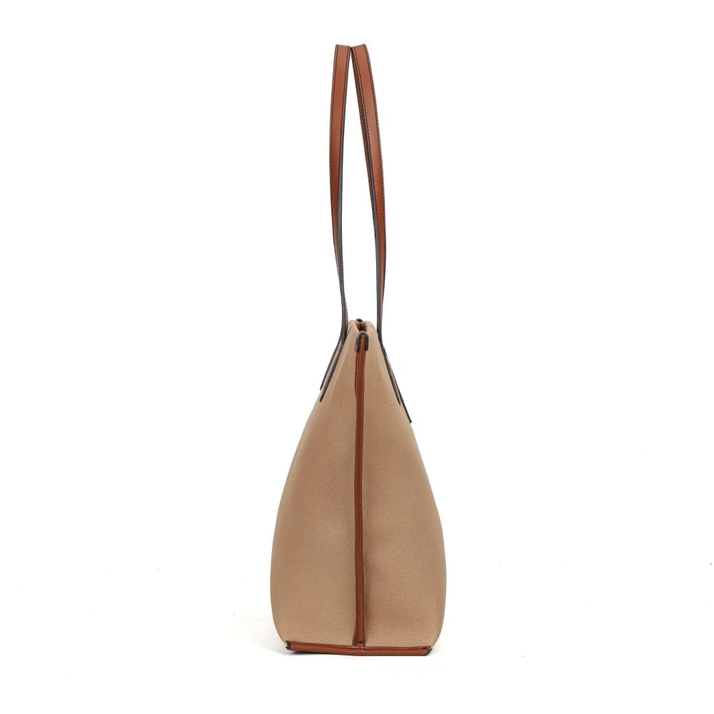 Bolsa shopper grande canvas marrom safari - vista 5 de 7