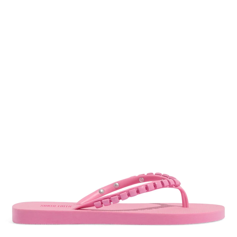 Chinelo Flip Flop Borracha Rosa Chiclete - vista 1 de 4