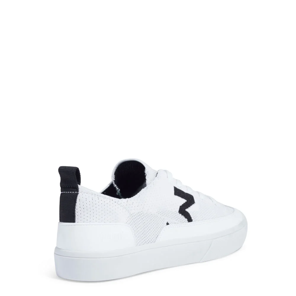 Tênis Masculino Knit Branco - vista 3 de 4