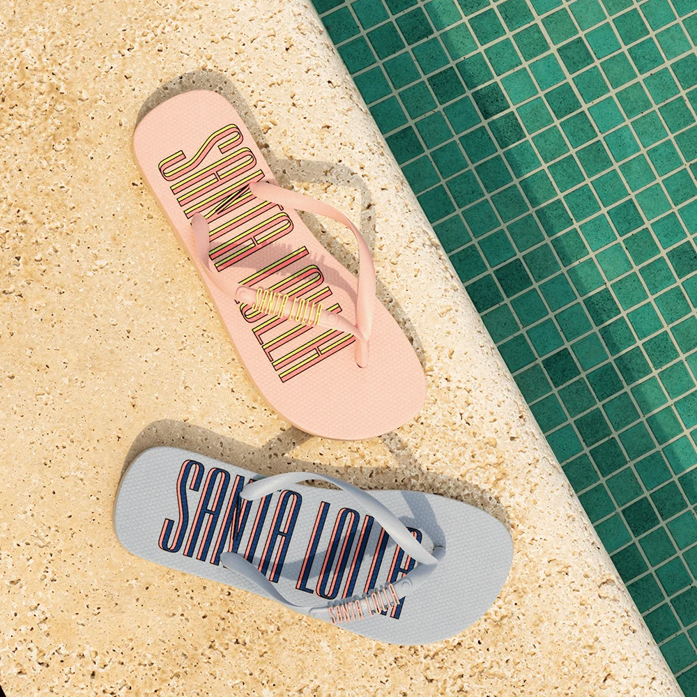Chinelo Flip Flop Borracha Azul - vista 5 de 5