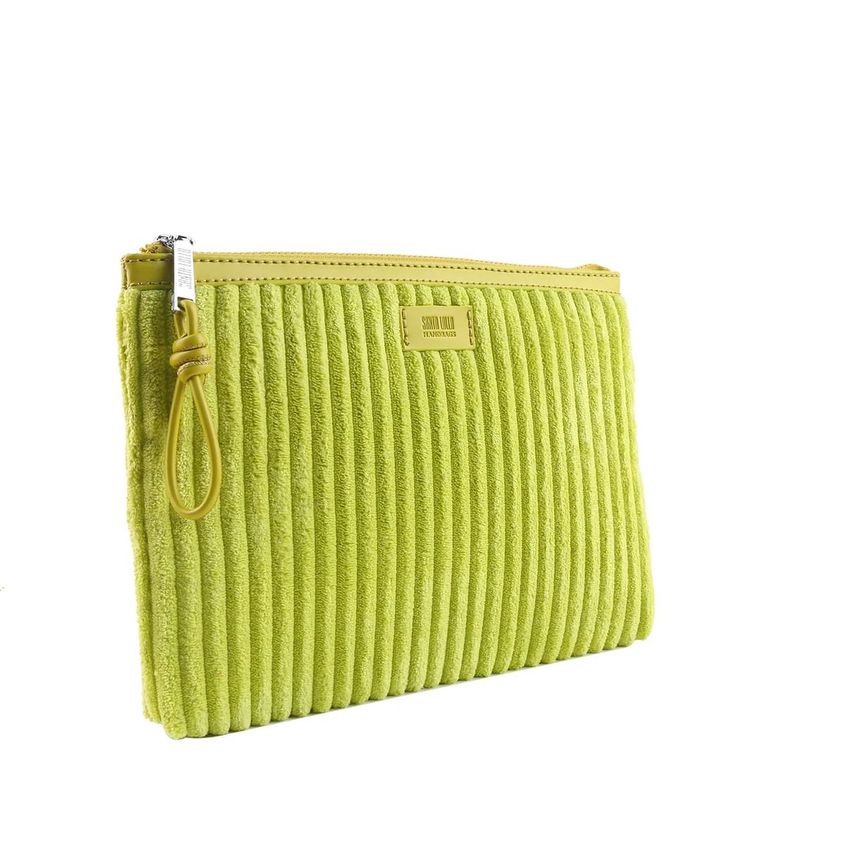 Clutch Atoalhado Grande Verde - vista 2 de 5