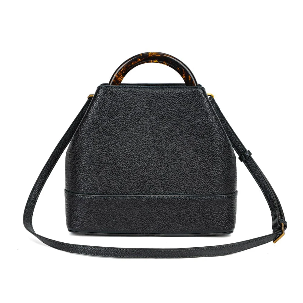 Bolsa Bucket Floater Preta Alça De Mão - vista 6 de 6