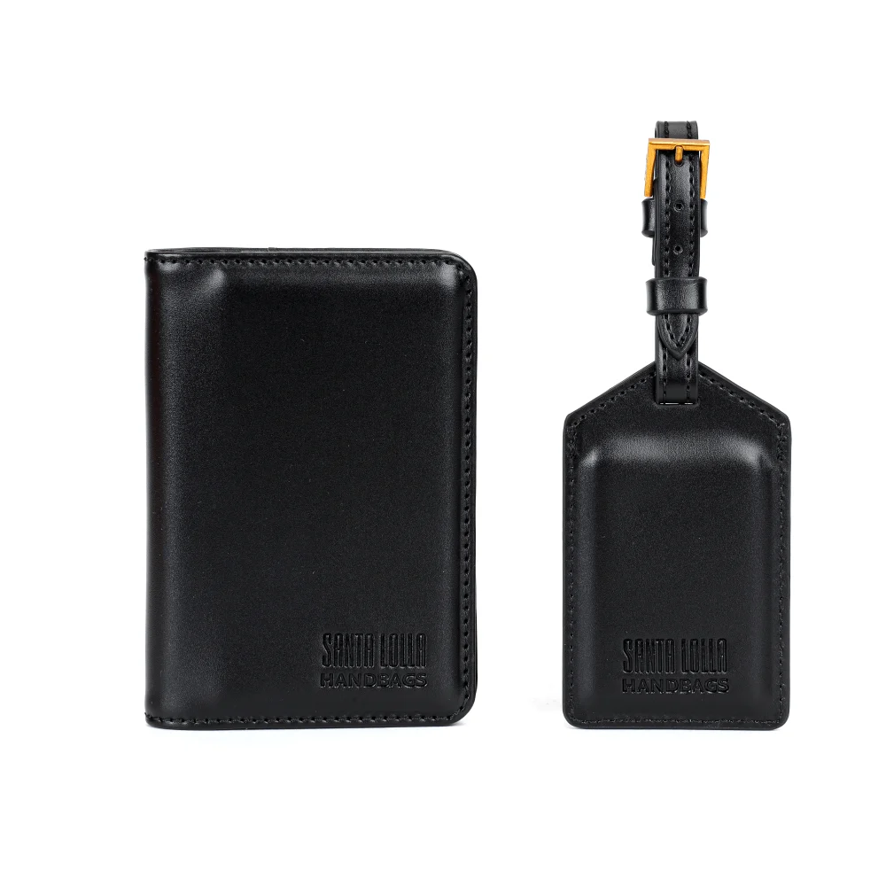 Kit Porta Passaporte E Tag De Mala Preto Soft - vista 2 de 7