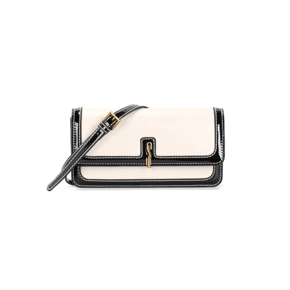 Bolsa Pequena Soft Liso Off White Transversal - vista 1 de 3