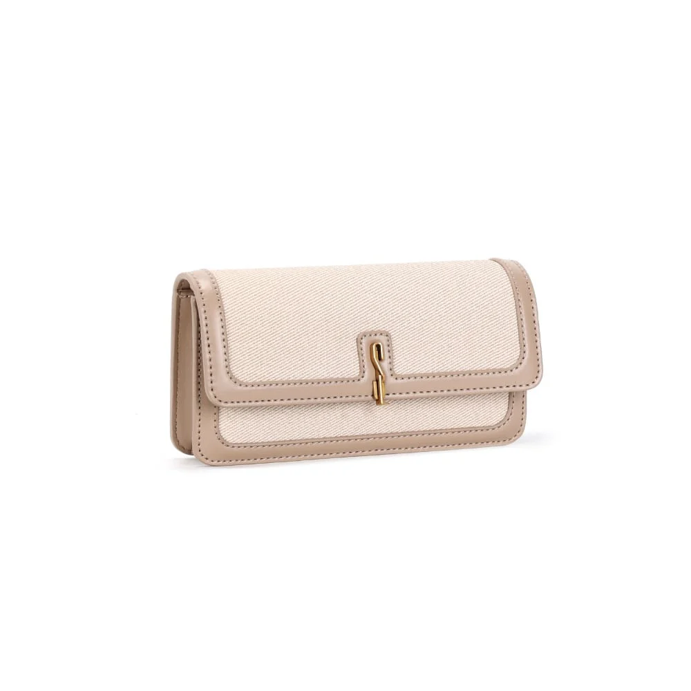 Bolsa Pequena Canvas Bege Transversal - vista 2 de 3