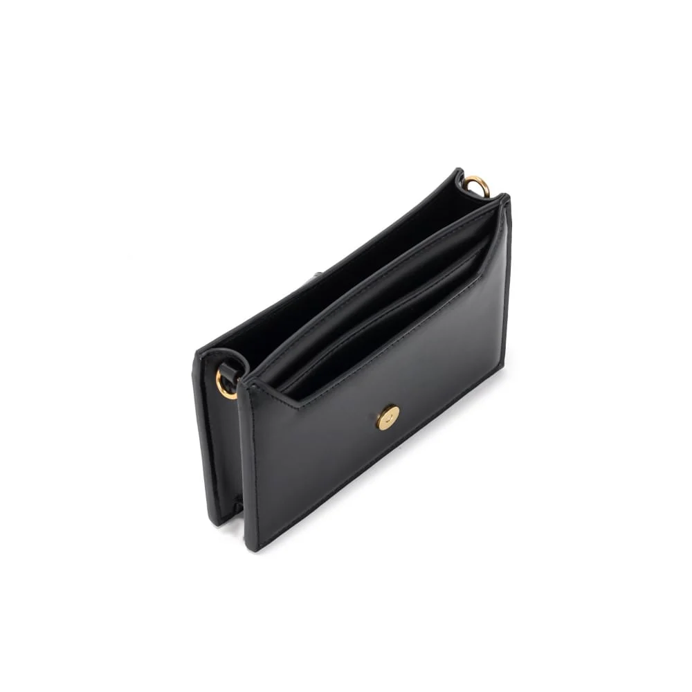 Bolsa Carteira Soft Preta Alça Transversal - vista 3 de 3