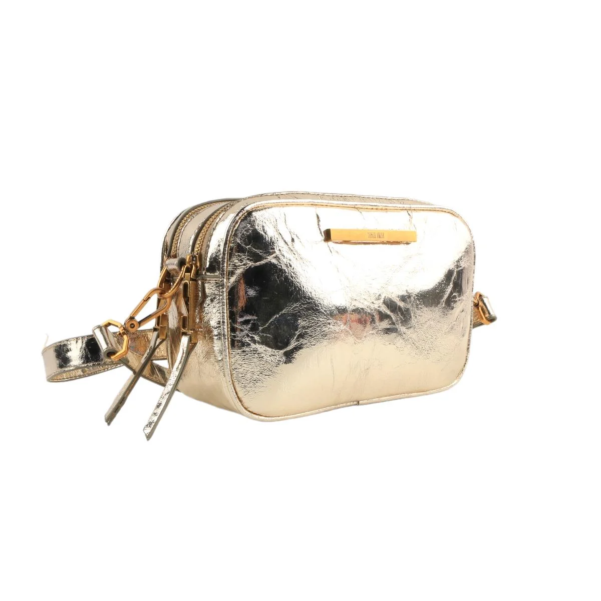 Bolsa Câmera Bag Dourada Metalizada Crinkle - vista 2 de 6