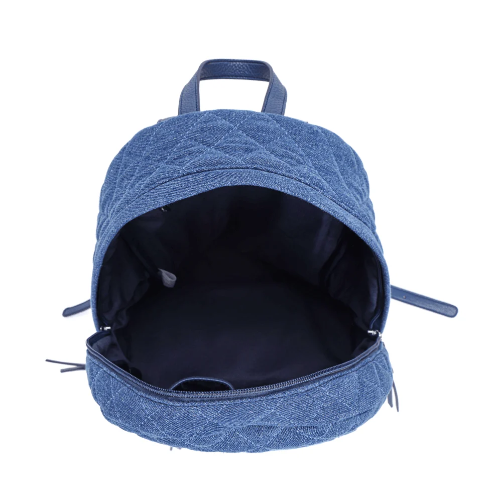 Mochila Grande Jeans Azul - vista 5 de 6