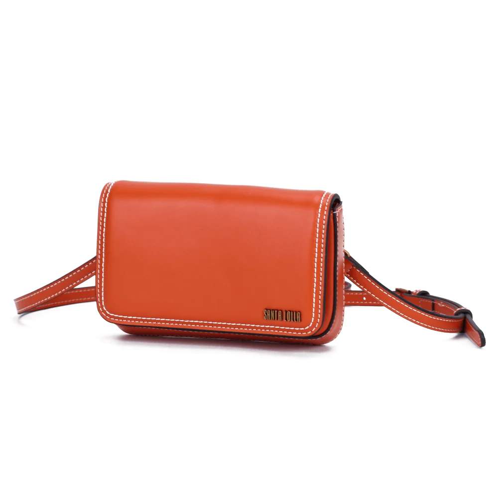 Bolsa Pequena Soft Laranja Caju Alça Transversal - vista 2 de 6