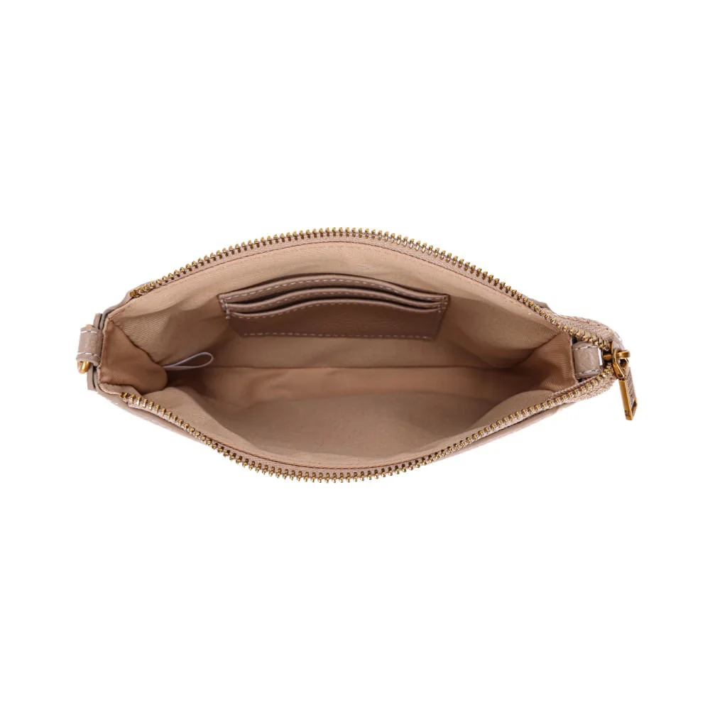 Bolsa Pequena Floter Bege Alça Transversal - vista 4 de 7