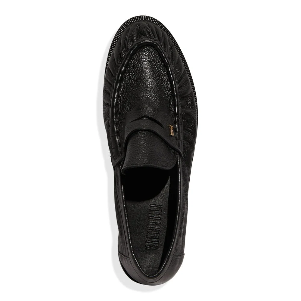 Mocassim Couro Confort Preto - vista 4 de 5