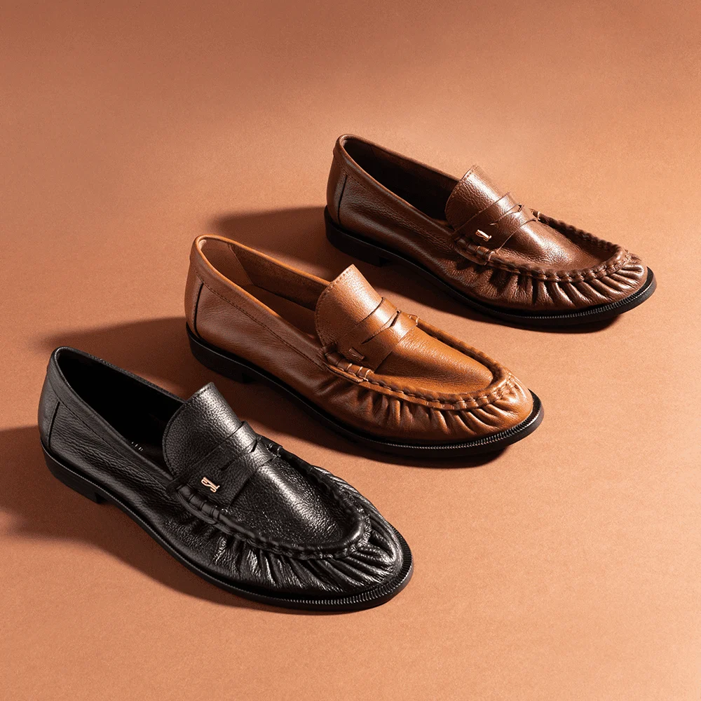 Mocassim Couro Confort Preto - vista 5 de 5
