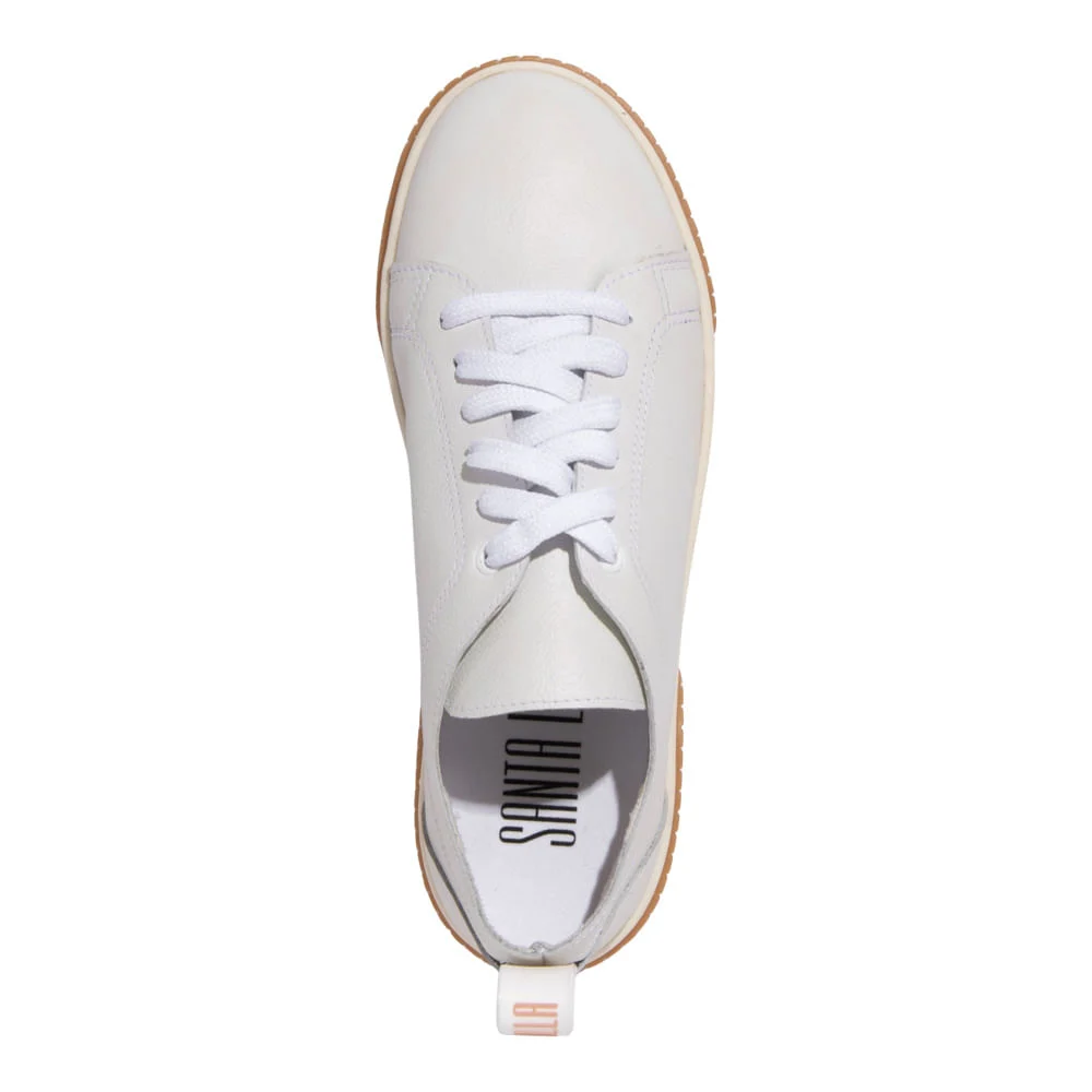 Tênis Couro Floater Liso Branco - vista 3 de 4