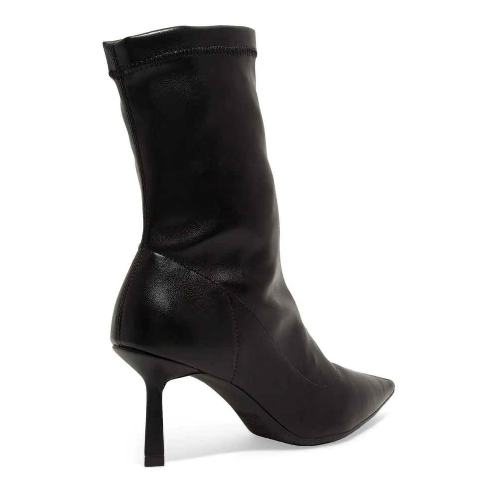 Bota Cano Médio Napa Stretch Preto - vista 3 de 3