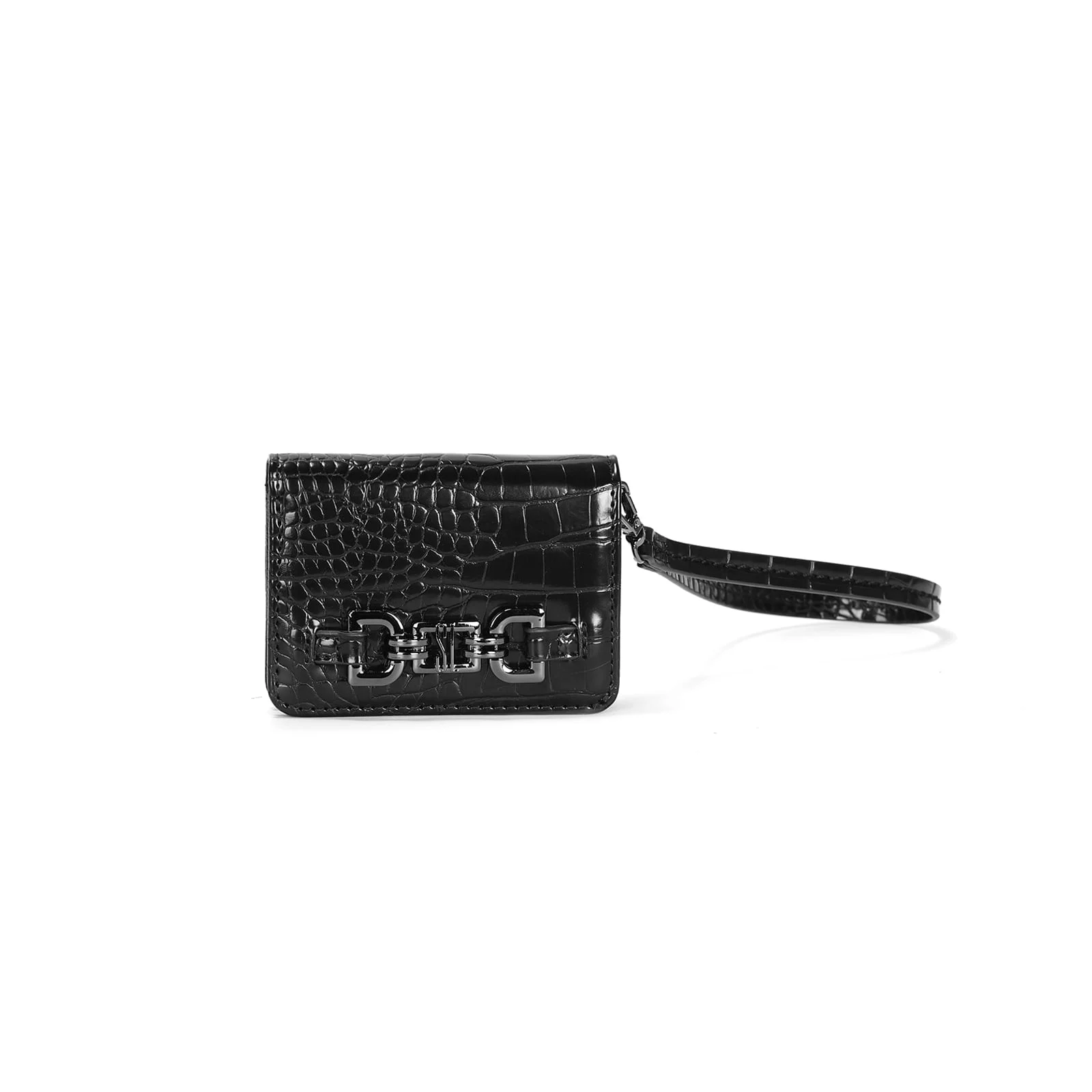 Carteira material croco preto 2 - vista 1 de 3