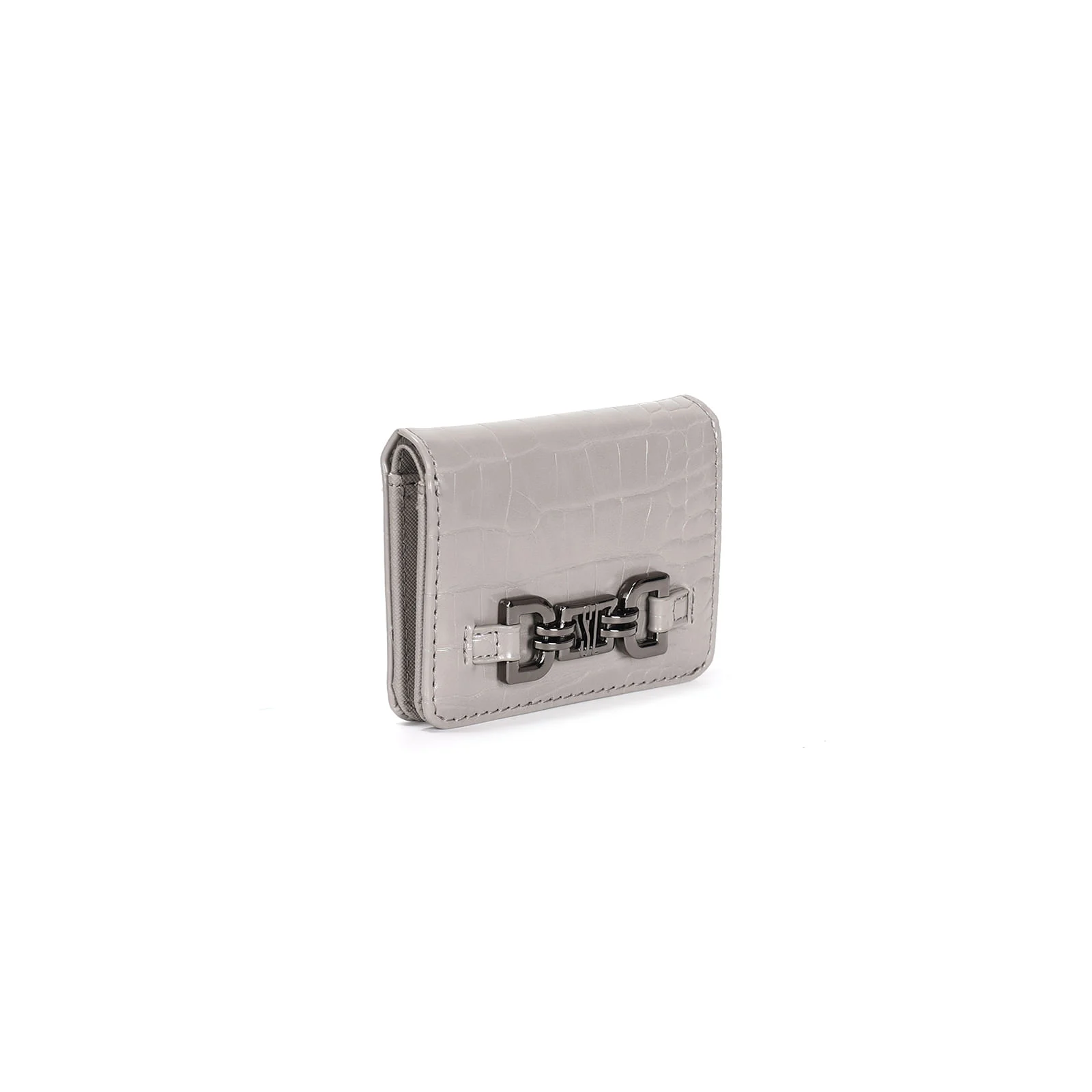 Carteira material croco grey 2 - vista 2 de 3