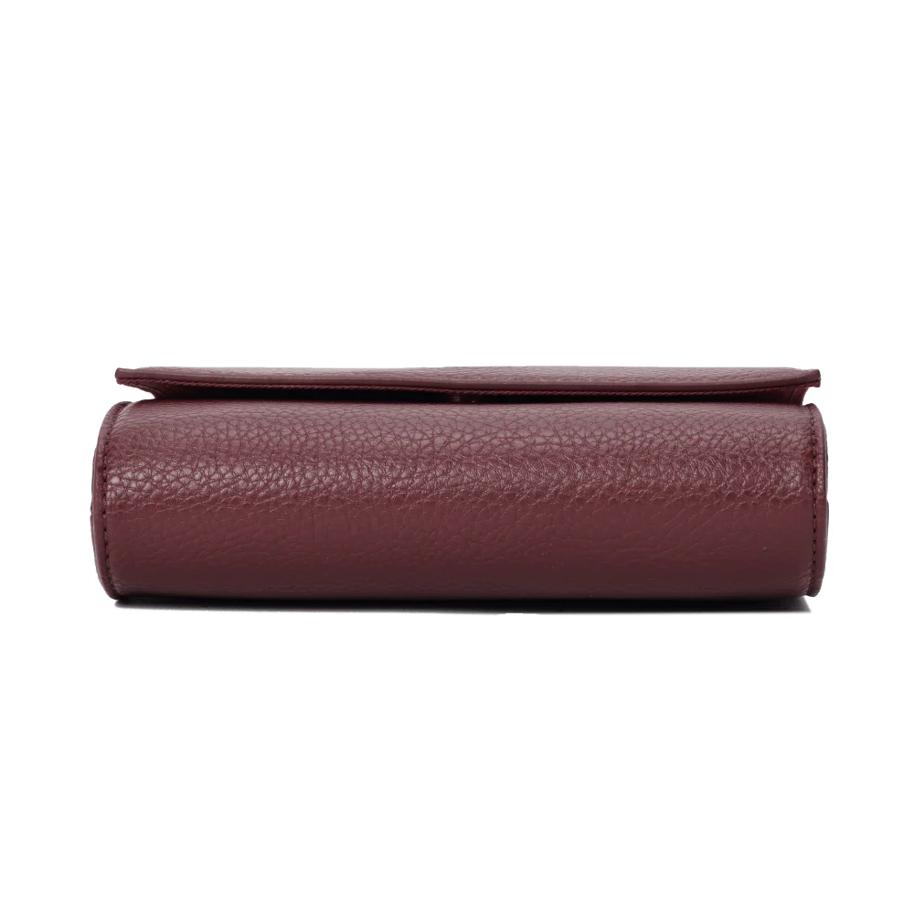 Bolsa Carteira Floater Vermelho Merlot Alça Transversal - vista 6 de 7