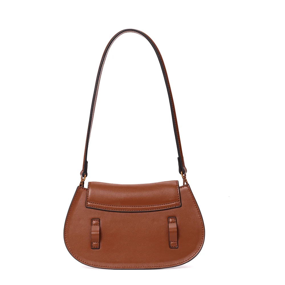 Bolsa Soft Marrom Alça De Ombro - vista 4 de 5