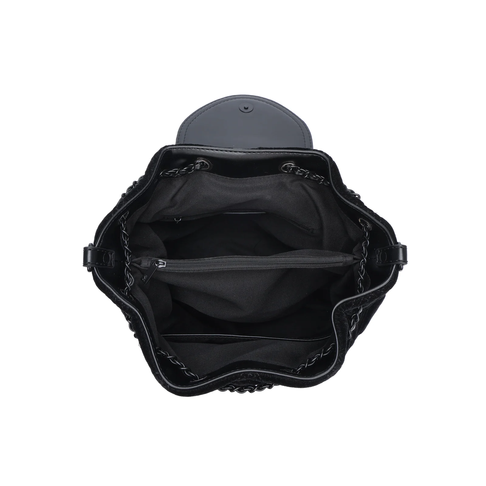 Mochila Veludo Preta - vista 6 de 6