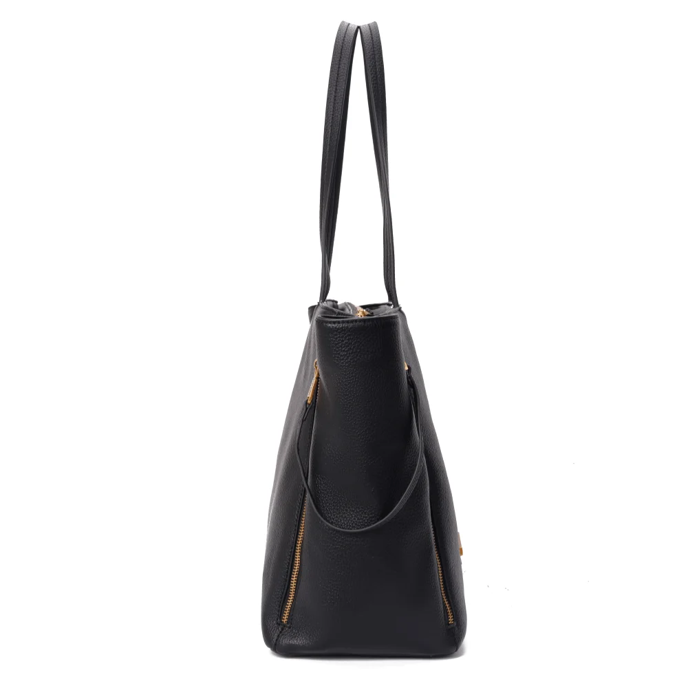 Bolsa Grande Floater Preta Alça De Ombro - vista 4 de 6