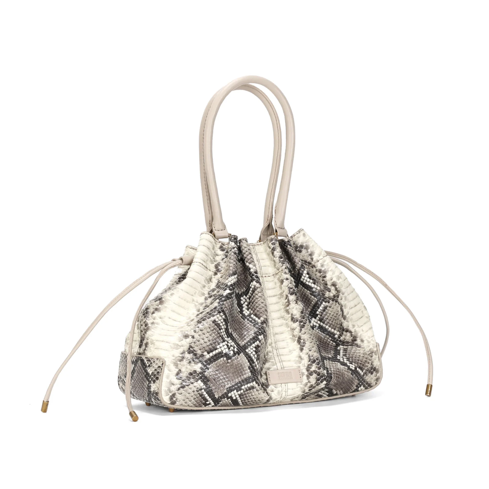 Bolsa Bucket E Clutch Cobra Bege - vista 3 de 4