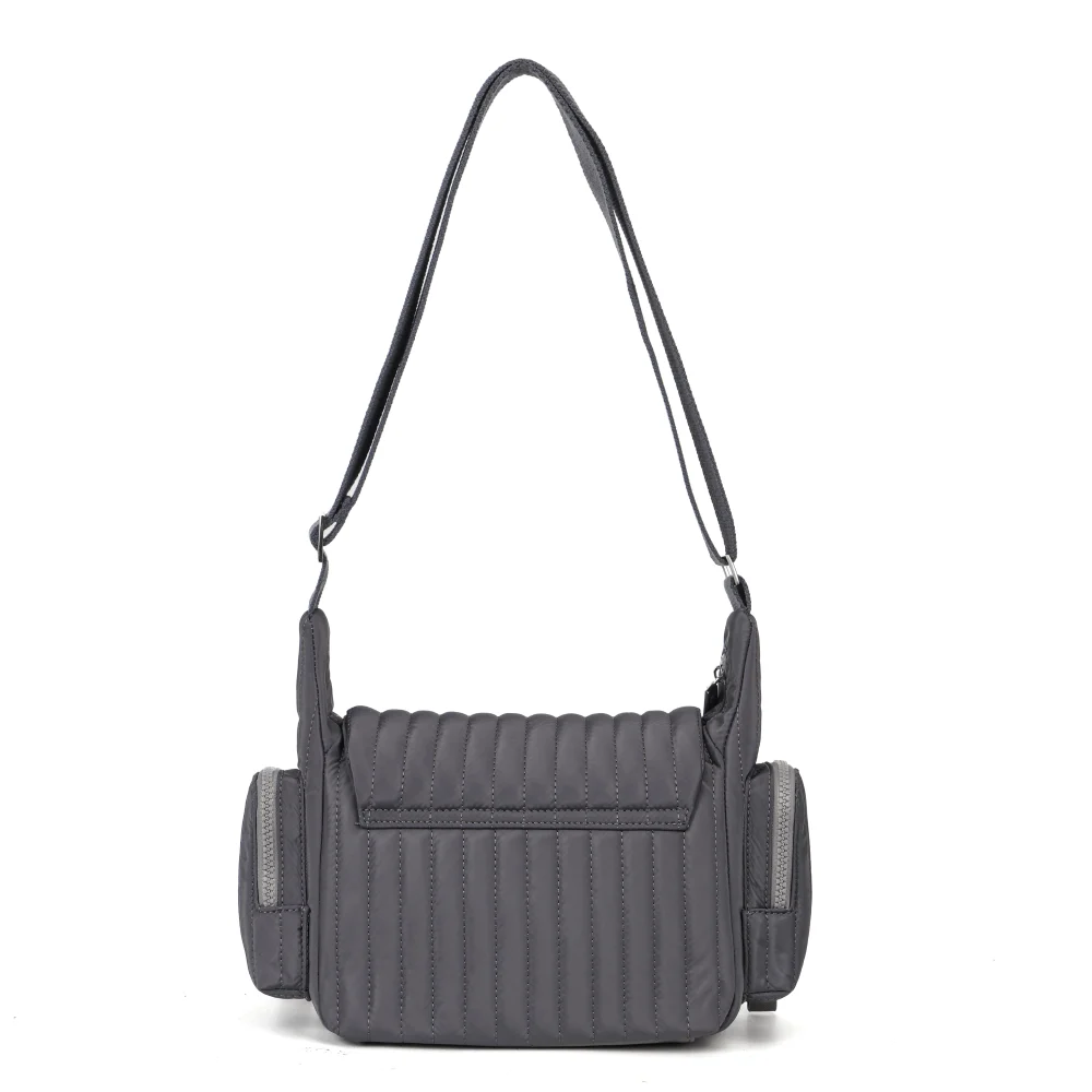 Bolsa Soft Cinza Alça De Ombro - vista 3 de 5