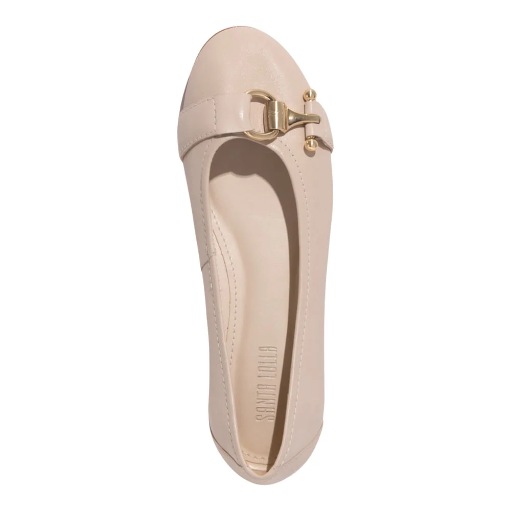 Sapatilha Couro Nobre Soft Off White - vista 3 de 4