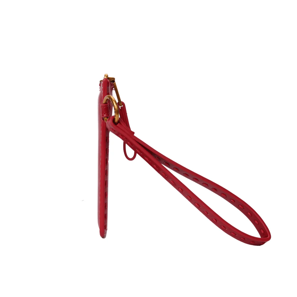 Clutch Soft Vermelha Alça De Mão - vista 4 de 6