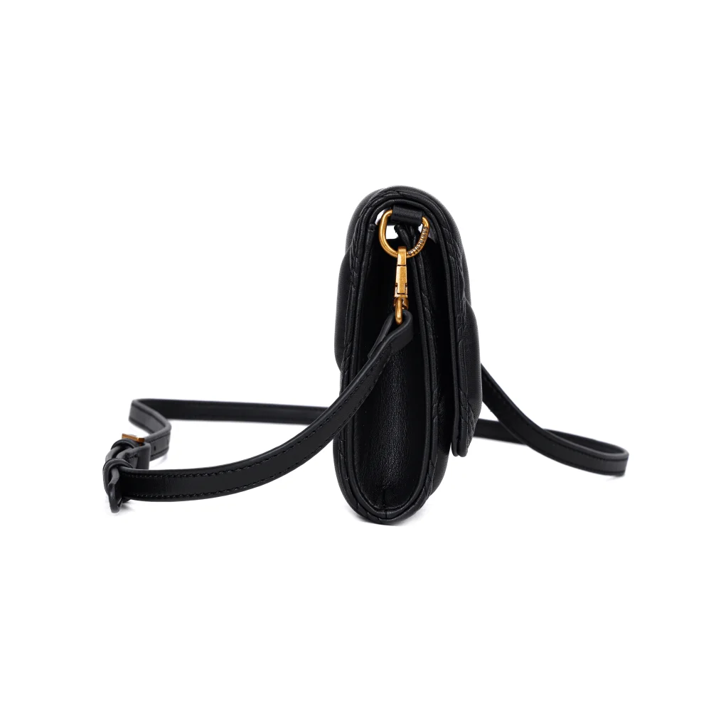 Bolsa Carteira Soft Preta Alça Transversal - vista 4 de 6