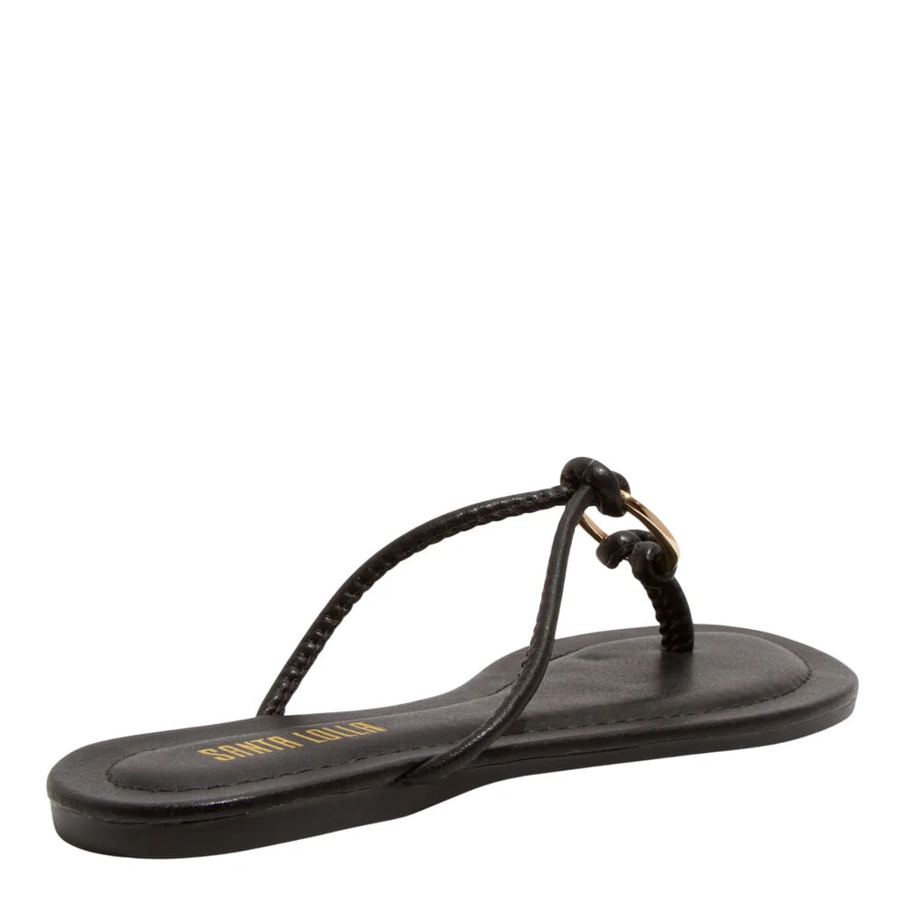 Rasteira Napa Soft Preto - vista 3 de 4