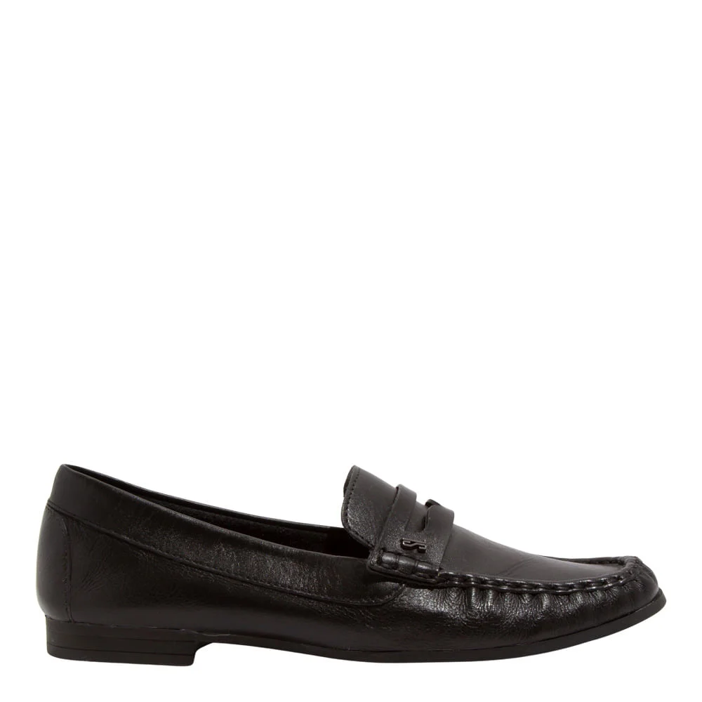 Mocassim Couro Nobre Preto Bico Redondo - vista 1 de 4