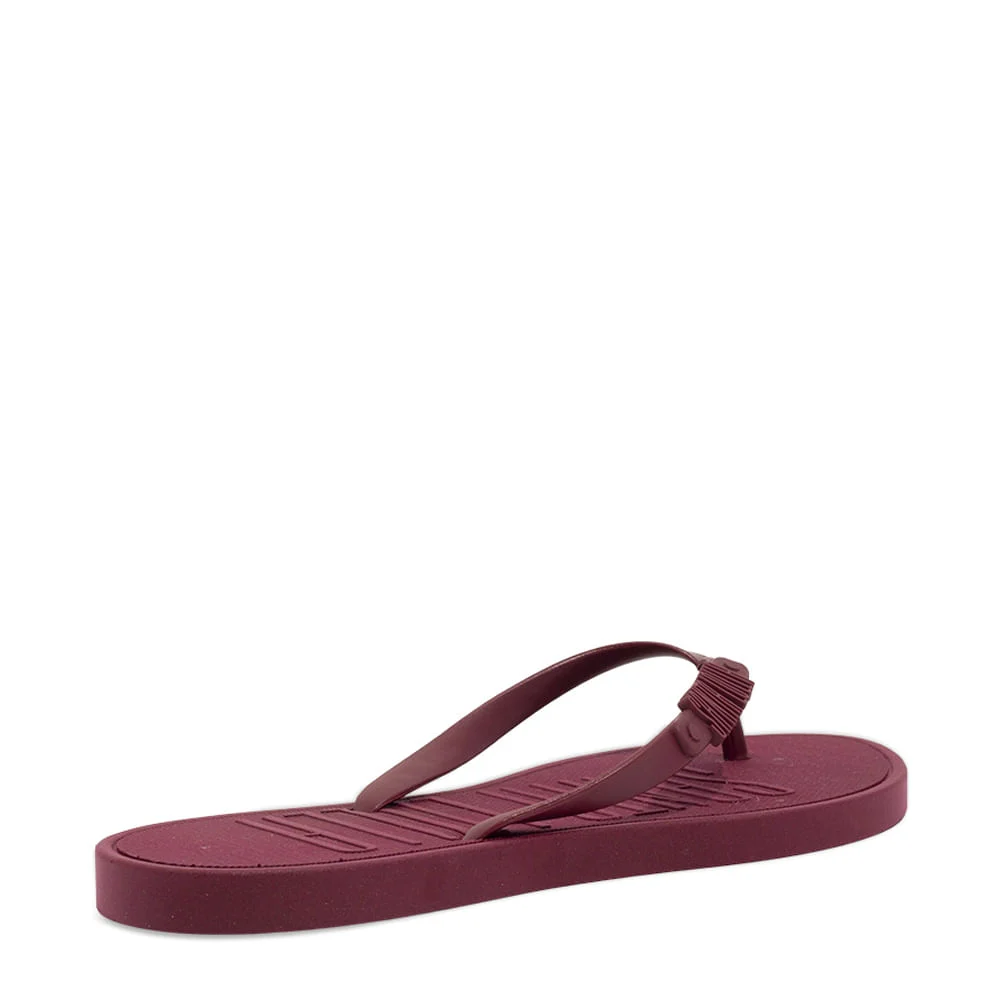 Chinelo Flip Flop Borracha Vermelho Merlot - vista 3 de 4