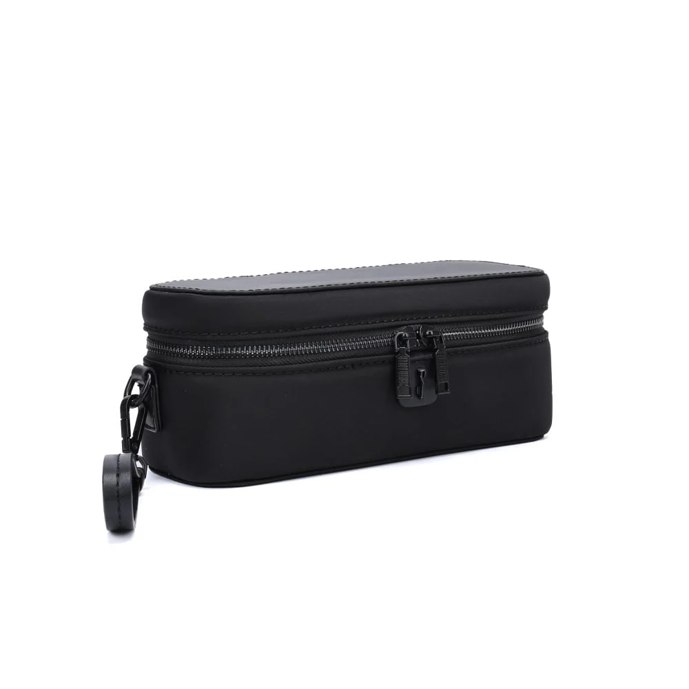 Necessaire Nylon Preta Alça De Mão - vista 2 de 5