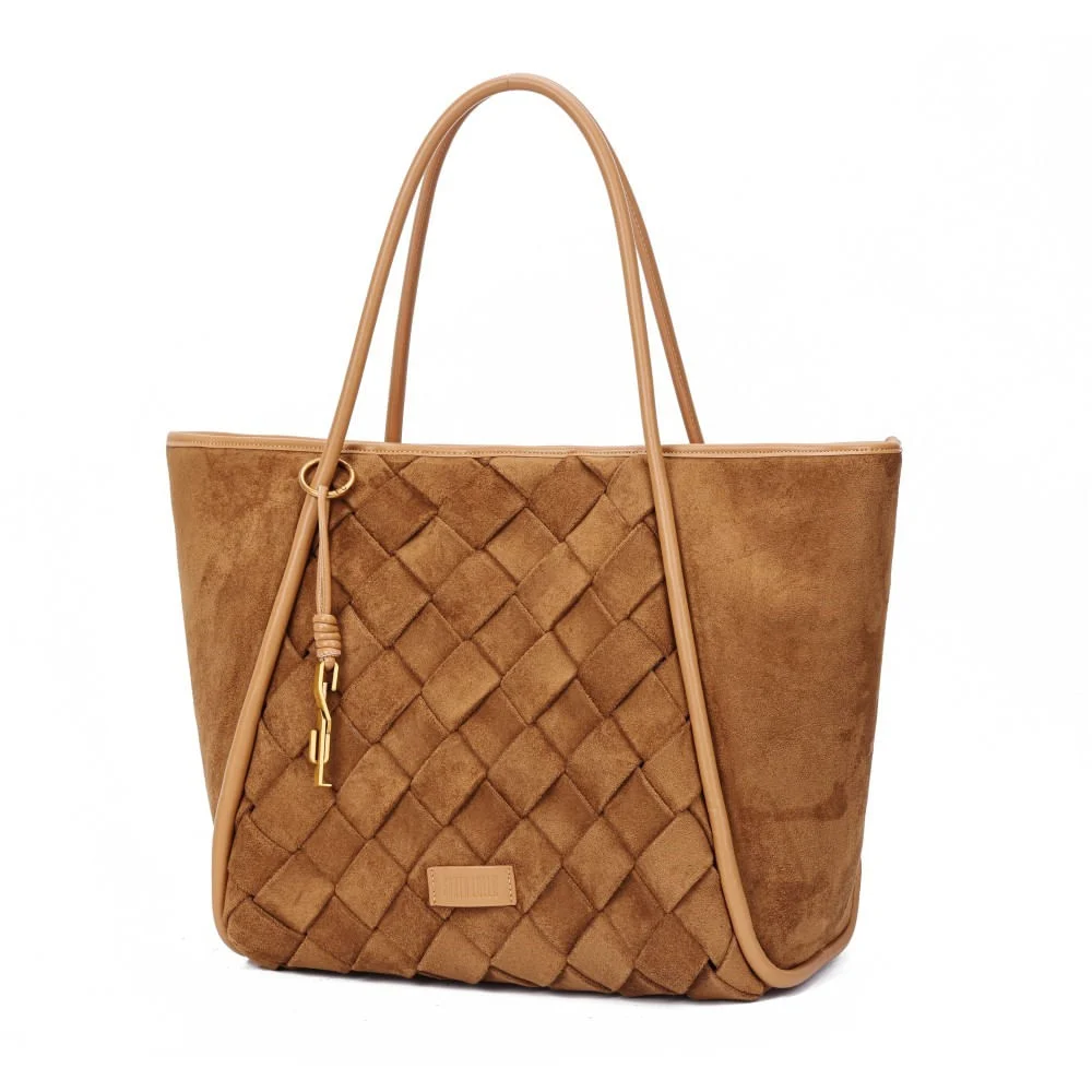 Bolsa Camurça Caramelo Alça De Ombro - vista 3 de 7