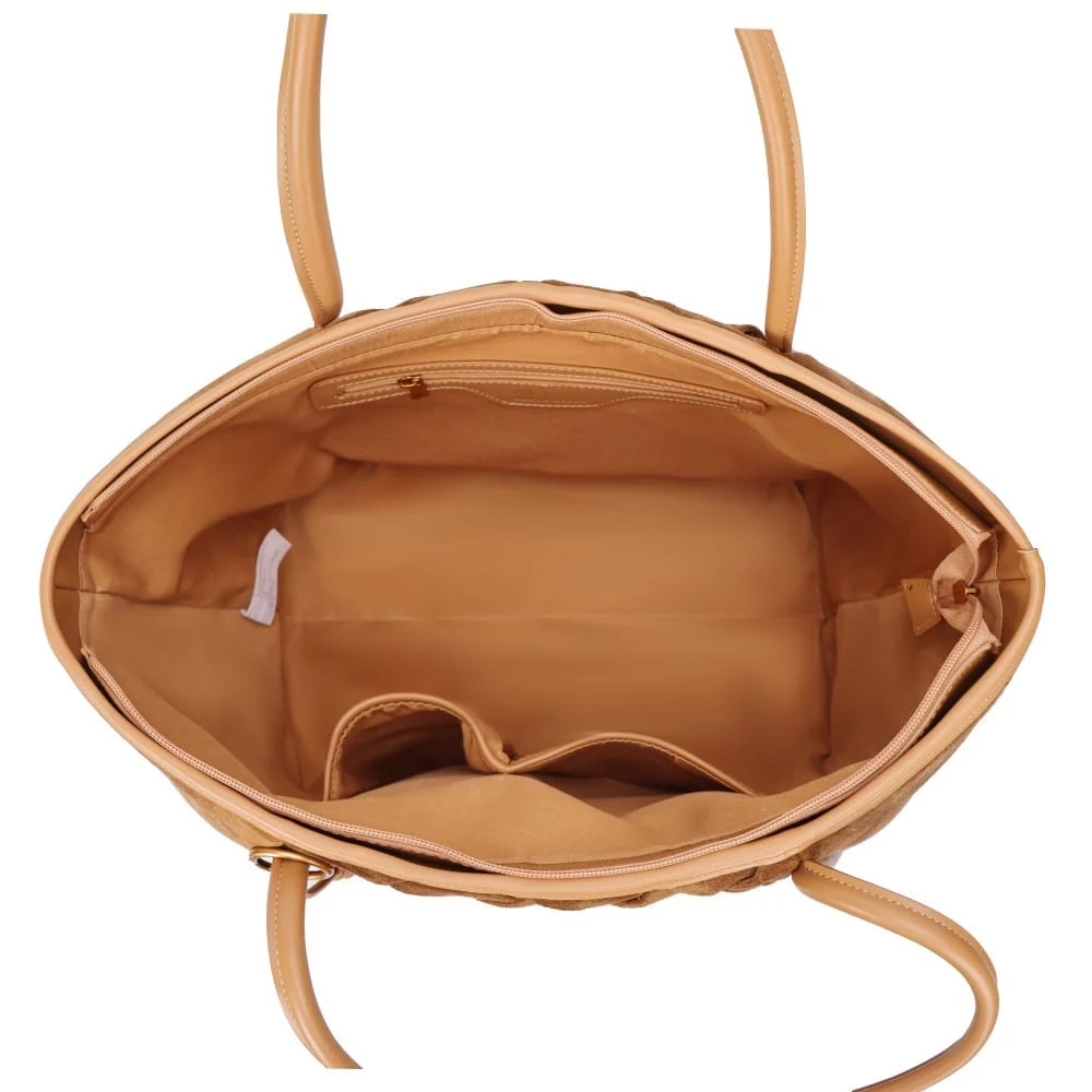 Bolsa Camurça Caramelo Alça De Ombro - vista 5 de 7