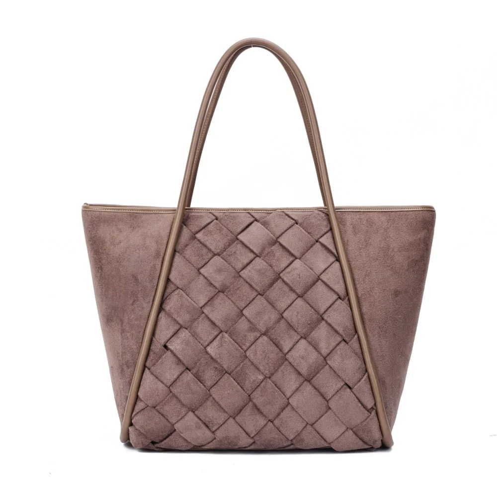 Bolsa Camurça Cinza Alça De Ombro - vista 6 de 7