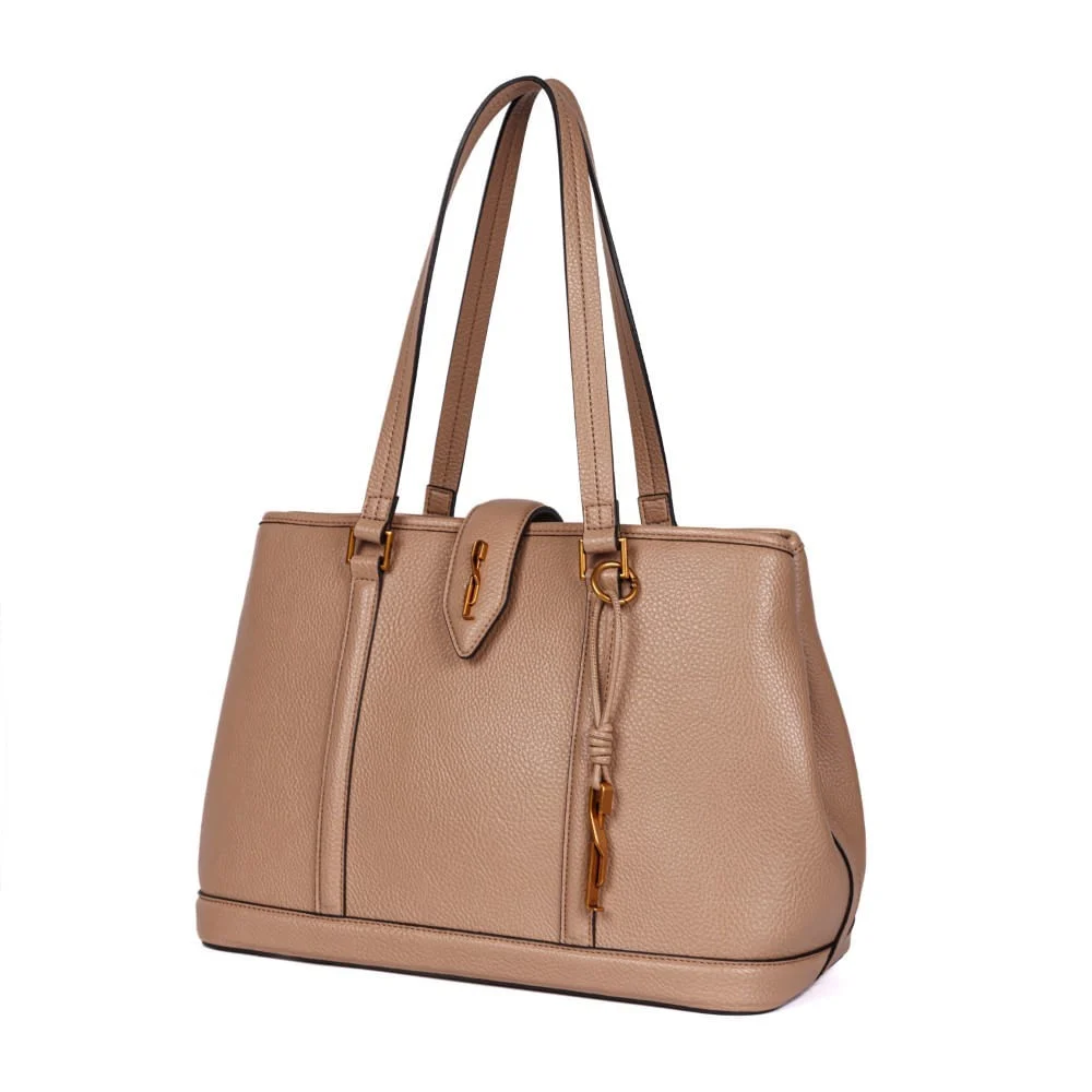Bolsa Canvas Marrom Rustico Alça De Ombro - vista 3 de 7