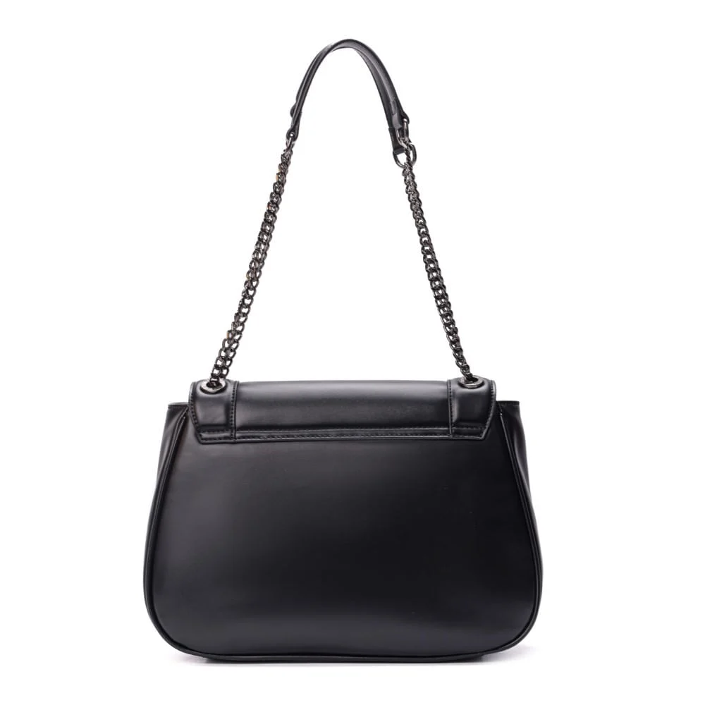 Bolsa Soft Preta Alça de Ombro Corrente - vista 5 de 6