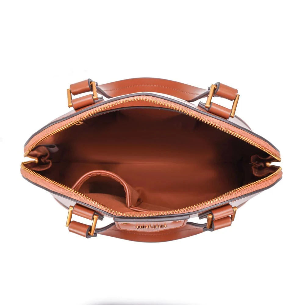 Bolsa Soft Marrom Safari Alça Dupla - vista 5 de 7