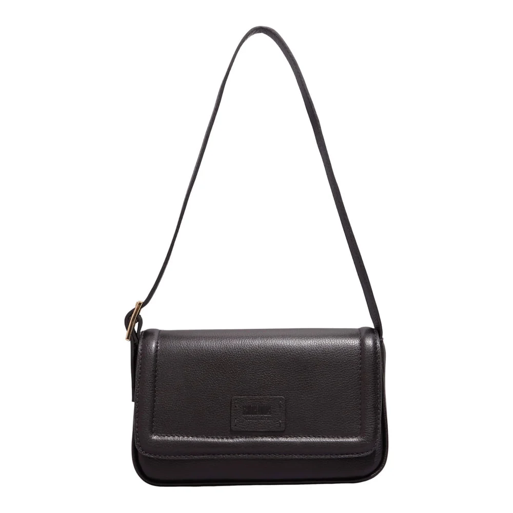 Bolsa m couro floater preto - vista 1 de 3