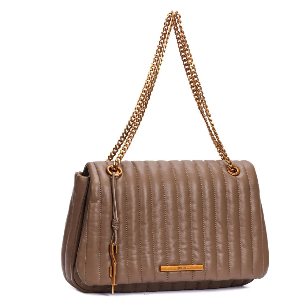 Bolsa Soft Bege De Ombro - vista 2 de 5