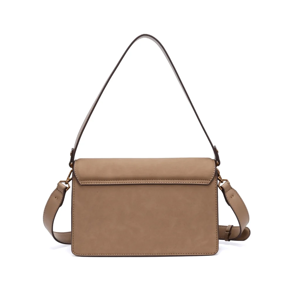 Bolsa Camurça Bege Alça Dupla - vista 5 de 6