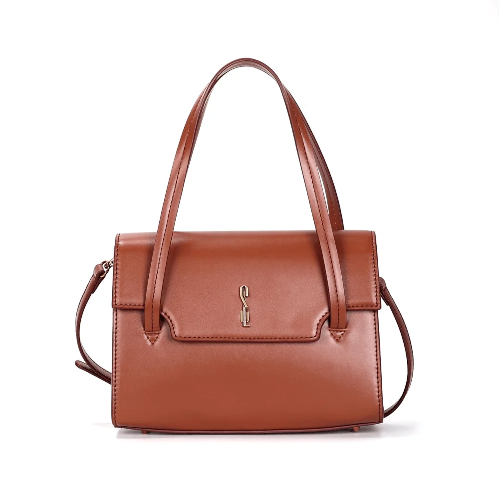 Bolsa Soft Marrom Alça Dupla - vista 1 de 4