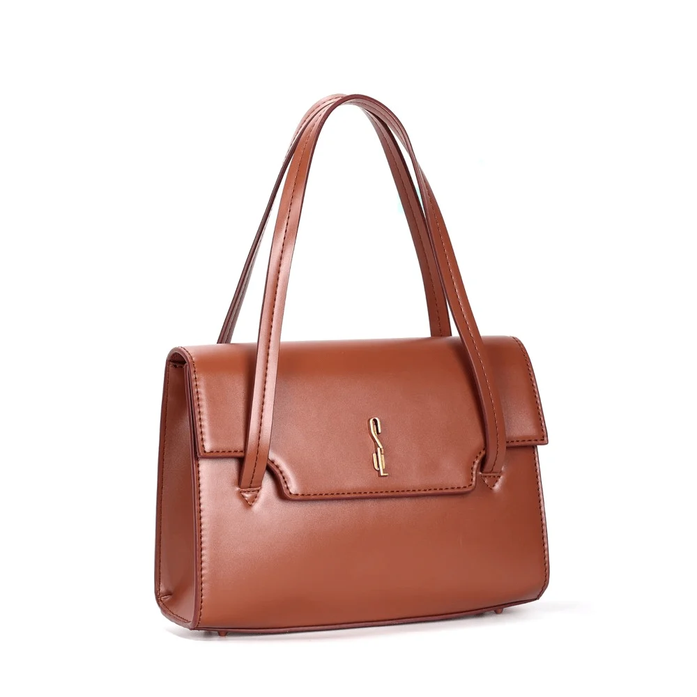 Bolsa Soft Marrom Alça Dupla - vista 2 de 4