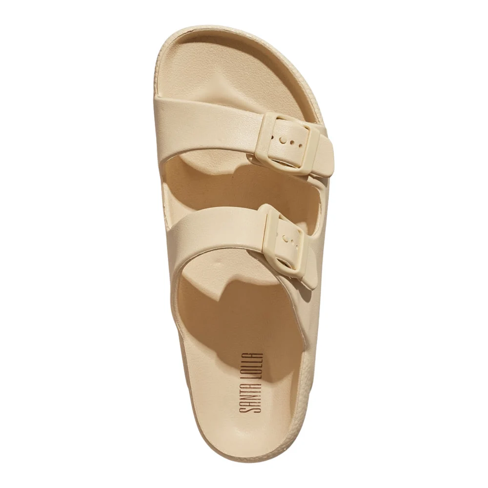 Papete Borracha Off White Fivela - vista 3 de 4