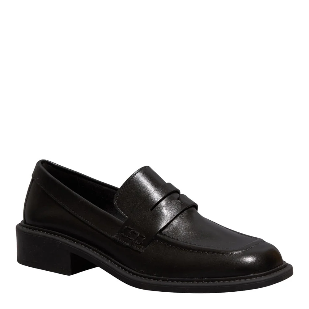 Mocassim Couro Nobre Preto Fivela - vista 2 de 3