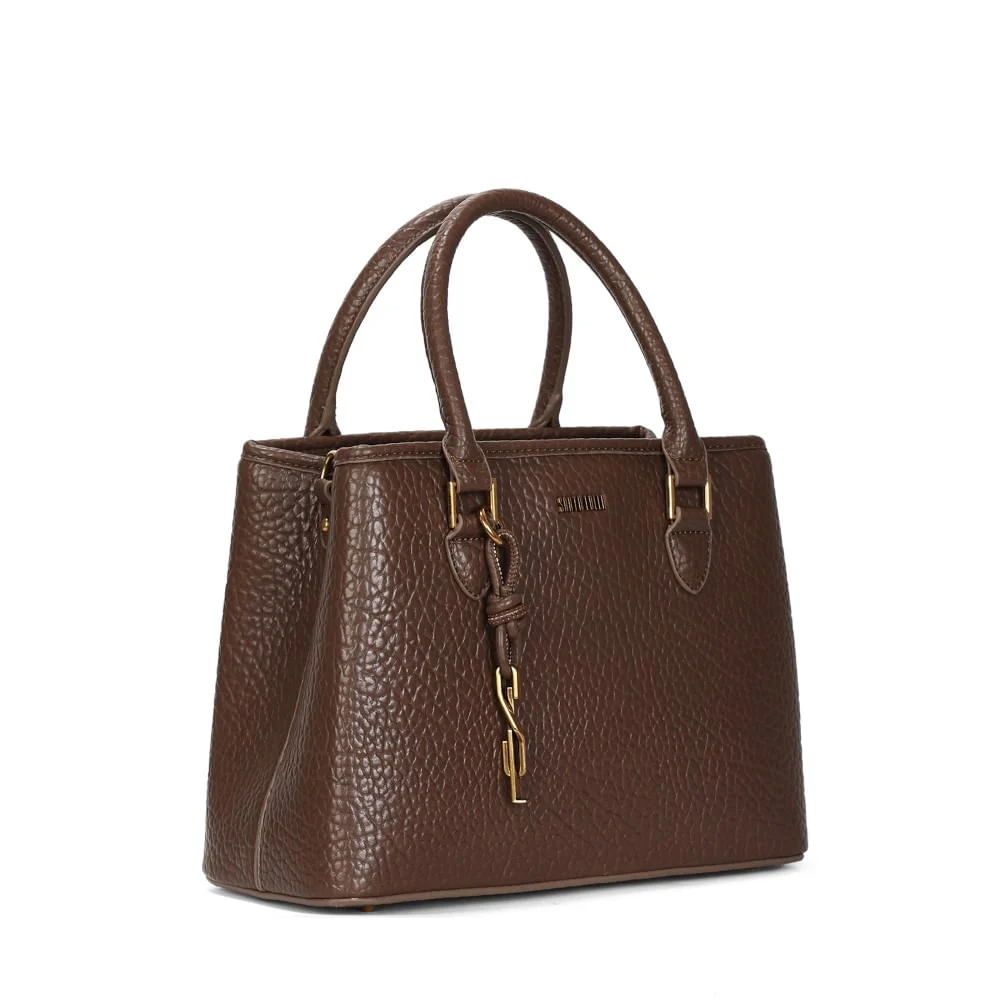 Bolsa Tote Floater Marrom Escuro Alça Dupla - vista 2 de 3