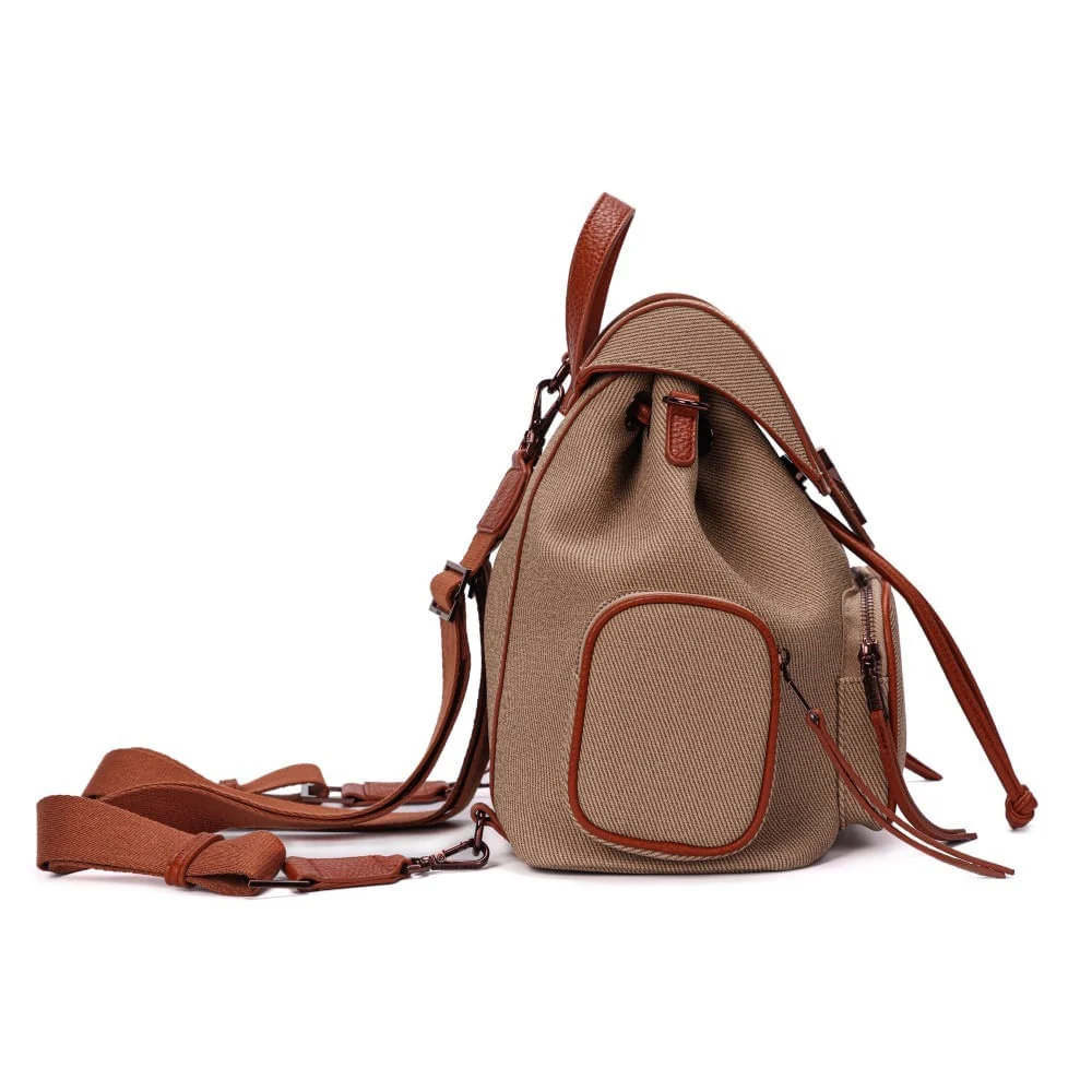 Mochila material canvas new safari - vista 5 de 8
