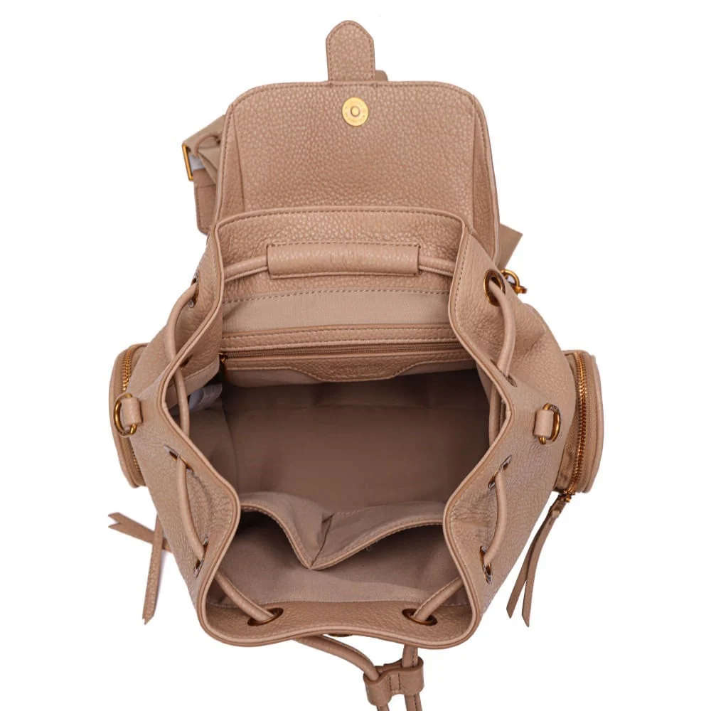 Mochila Material Floater Bege - vista 5 de 6