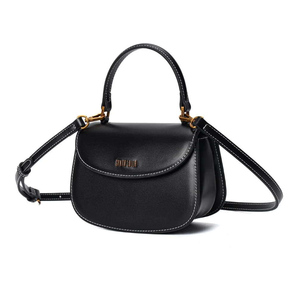 Bolsa Pequena Soft Preta Alça Dupla - vista 2 de 6
